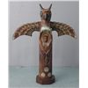 Image 1 : Hand Carved Alaskan Inuit Totem Pole Foxmoore Signed