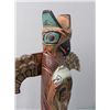 Image 2 : Hand Carved Alaskan Inuit Totem Pole Foxmoore Signed