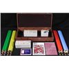 Image 1 : 160 Pc MahJongg Set World Traveller Map Case