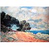 Image 1 : Cap Martin by Monet Numbered Giclee 17x22 1/2 On Canvas