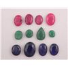 Image 1 : BEAUTIFUL 120 CTTW LOT OF EMERALDS, RUBIES & SAPPHIRES