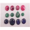 Image 2 : BEAUTIFUL 120 CTTW LOT OF EMERALDS, RUBIES & SAPPHIRES