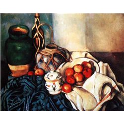 Still Life With Apples By Cezanne Giclee on Canvas