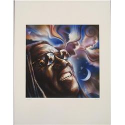 Chen Signed Print Clarence Clemons Bruce Springsteen