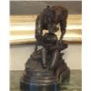 Image 4 : Attractive Bronze Sculpture Cowboy and Horse