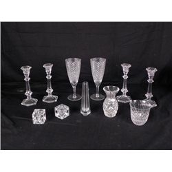 Romatic Dinner Crystal Glasses Vases Candlesticks