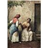 Image 1 : Italian watercolor Fortune teller R. Maghelli 19 cen