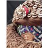 Image 4 : Large African Head Sculpture of Mask w/Fur Shells Beads