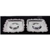 Image 1 : 2 Silver Plate Old English Poole Shrimp Tray Servers