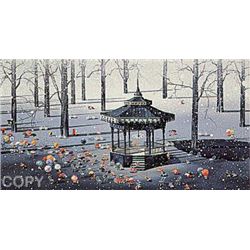 Winter Day by Yamagata Signed Serigraph-RARE