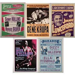 5 Jazz Concert Repro Posters Rollins Coltrane Lunceford