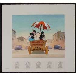 Mickey & Minnie Mouse Art Print Building a Romance