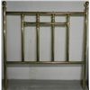 Image 1 : Antique Brass Queen Size Bed Frame w/Globe Finials