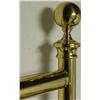 Image 2 : Antique Brass Queen Size Bed Frame w/Globe Finials