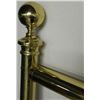 Image 8 : Antique Brass Queen Size Bed Frame w/Globe Finials