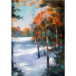 Forest Snow By Schofield Oil 24X18