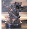 Image 2 : Magnificent Bronze Sculpture Grizzly Bear Mother & Cub