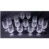 Image 1 : 15 Pc Stylish Crystal Wine / Water Glasses Set