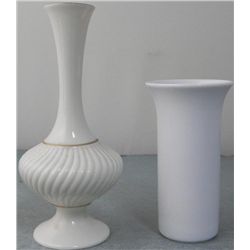 Lenox & Rosenthal 2 Small & Elegant Porcelain Vases