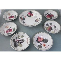 7 Hookers Fruit Royal Horticultural Soc. China Bowls