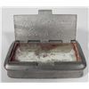 Image 4 : Antique Pewter Make-Up Box Container w/ Hidden Mirror