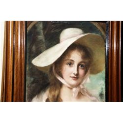 Pastel by John Ernest Breun British 19 cent. Listed