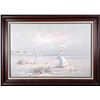 Image 1 : Marie Charlot Original Painting Victorian Beach -Framed