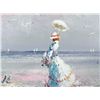 Image 2 : Marie Charlot Original Painting Victorian Beach -Framed