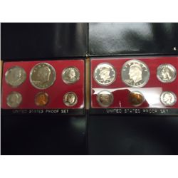1973 & 74 US PROOF SETS (WITH BOXES)