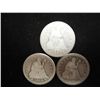 Image 1 : 1853,54 & 56 SEATED LIBERTY QUARTERS