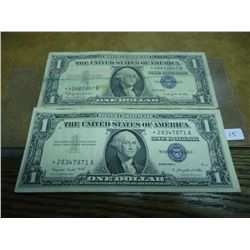 1957-A & B $1 SILVER CERTIFICATE STAR NOTES