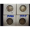 Image 1 : 1916,17,18-D & 19 MERCURY DIMES