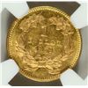Image 3 : 1859 TYPE 3 GOLD DOLLAR NGC AU-58  HAS GREAT LUSTER AND EYE APPEAL