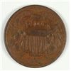 Image 1 : 1864 TWO CENT SMALL MOTTO KEY DATE NICE FINE
