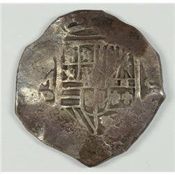 1600'S SPANISH COLONIAL 8 REAL RARE