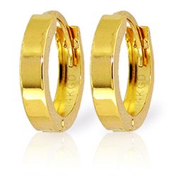 14k Solid Gold Huggie Earrings