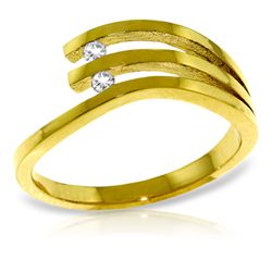 14k Yellow Gold 0.06ct Diamond Ring