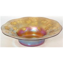 Tiffany Favrile Intaglio Cut Bowl