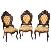 Image 1 : 3 Pc. J&JW Meeks Hawkins Pattern Sidechairs