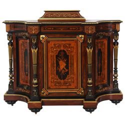Attr: Pottier & Stymus Inlaid Credenza