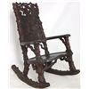 Image 3 : Large Black Forest Carved Rocking Chair