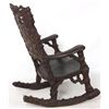 Image 7 : Large Black Forest Carved Rocking Chair