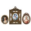 Image 1 : 3 Oval Portrait Plaques