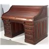 Image 2 : Walnut S-Roll Top Desk