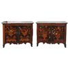 Image 1 : Pr. Inlaid Marble Top Cabinets
