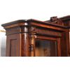 Image 2 : Walnut Renaissance Revival 2 Door Bookcase