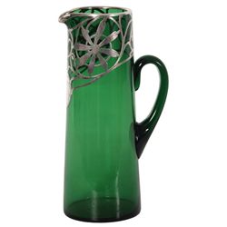 Sterling Silver Overlay Pitcher