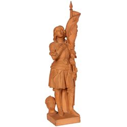 24.5 in. Joan of Arc Terra Cotta Statue