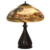 Image 1 : Pairpoint Reverse Painted Scenic Table Lamp