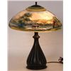 Image 2 : Pairpoint Reverse Painted Scenic Table Lamp